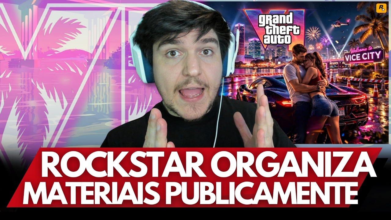 ROCKSTAR ORGANIZA PUBLICAMENTE MATERIAIS DE GTA 6 OLHA SÓ TUDO ISSO