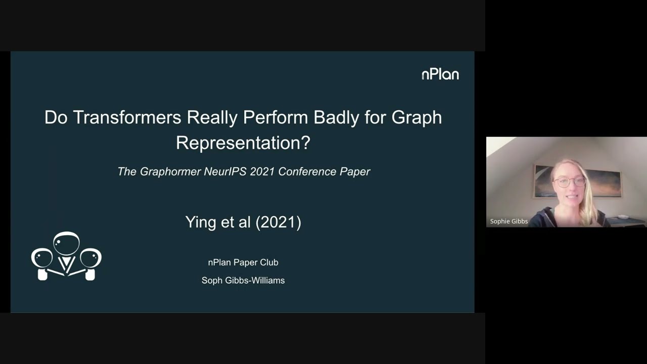 Sophie presents Do Transformers Really Perform Bad for Graph Representation?