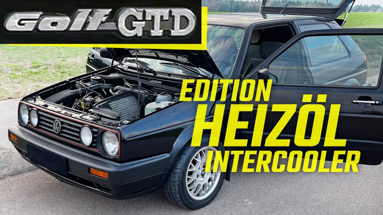 Der Heizöl GTI: VW Golf 2 GTD (1990) mit Ladeluftkühler! 80 PS Diesel Sound Intercooler LLK #mk2
