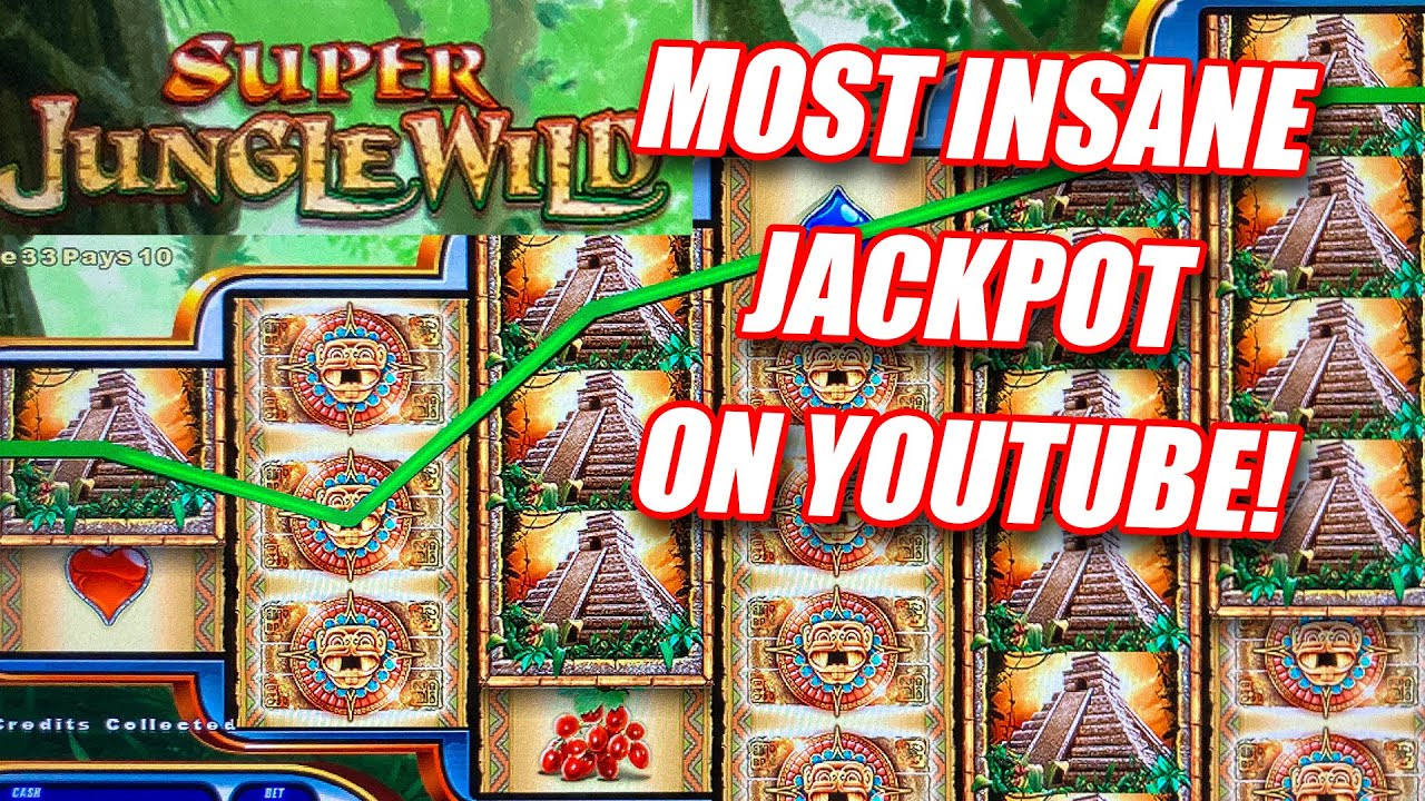 MOST INSANE JACKPOT ON YOUTUBE ★ HIGH LIMIT ★ JACKPOT ON SUPER JUNGLE WILD SLOT MACHINE