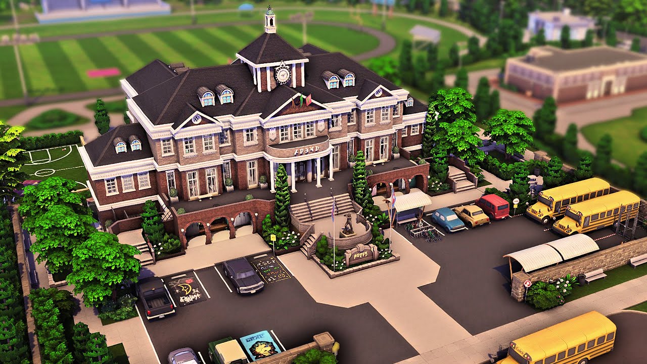 High School | The Sims 4 High School Years Speed Build