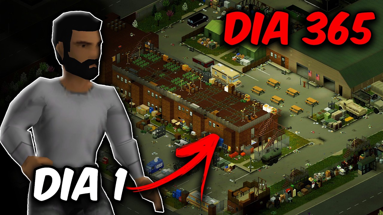 Sobrevive 1 AÑO en Project Zomboid con ESTA Estrategia Secreta