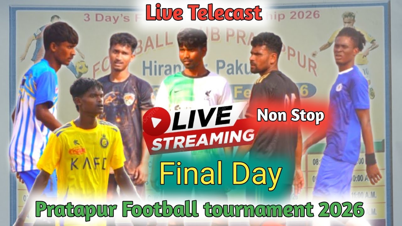 Live match🔴Semifinal💥Raj +2 Pakur💥Pratapur Football tournament 2026