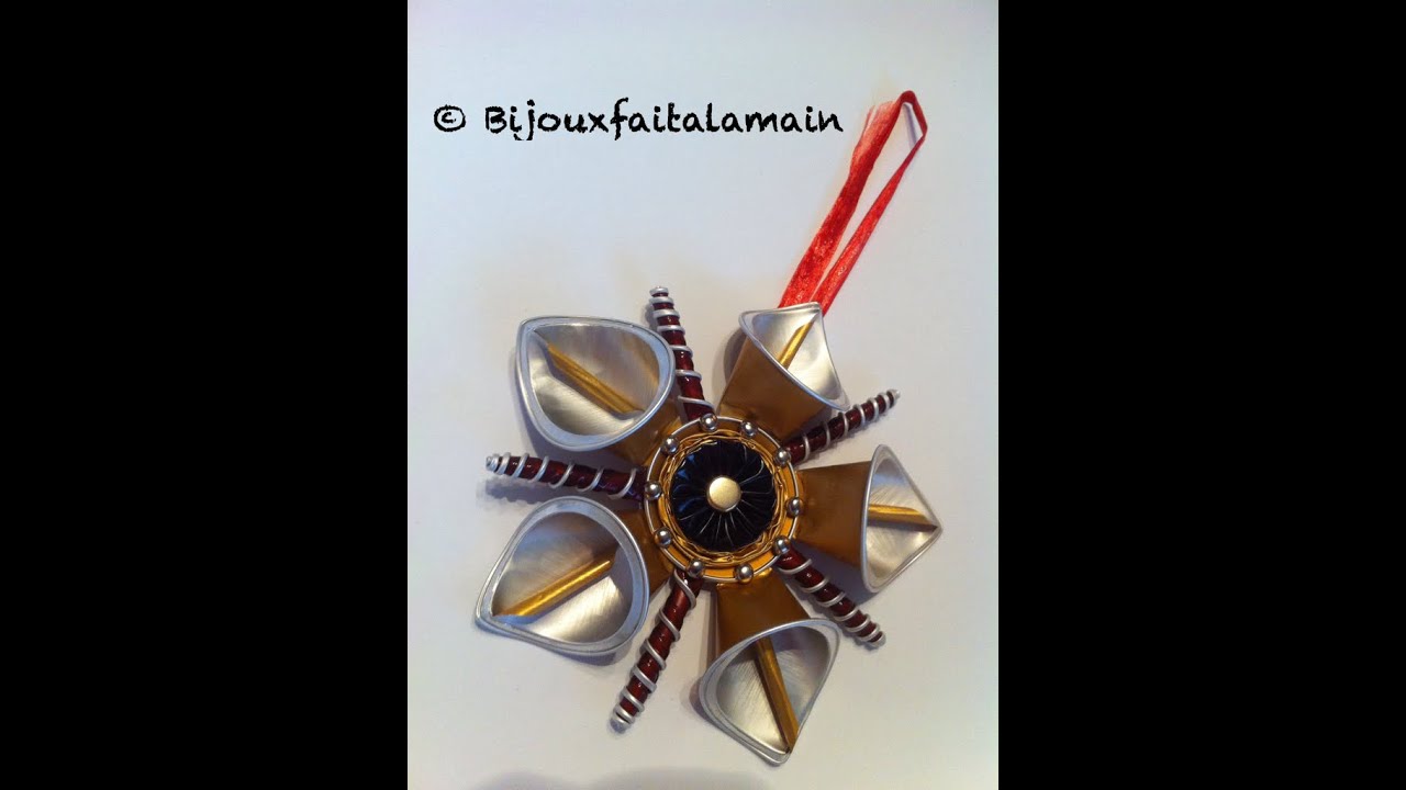 DIY Coffee pod: Comment faire une étoile dorée pour Noël.