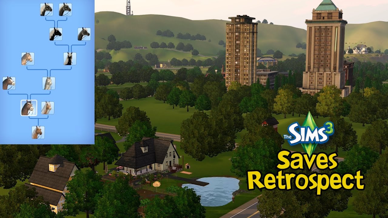 Skyscrapers, farms and a horse dynasty | Sims 3 Saves Retrospect