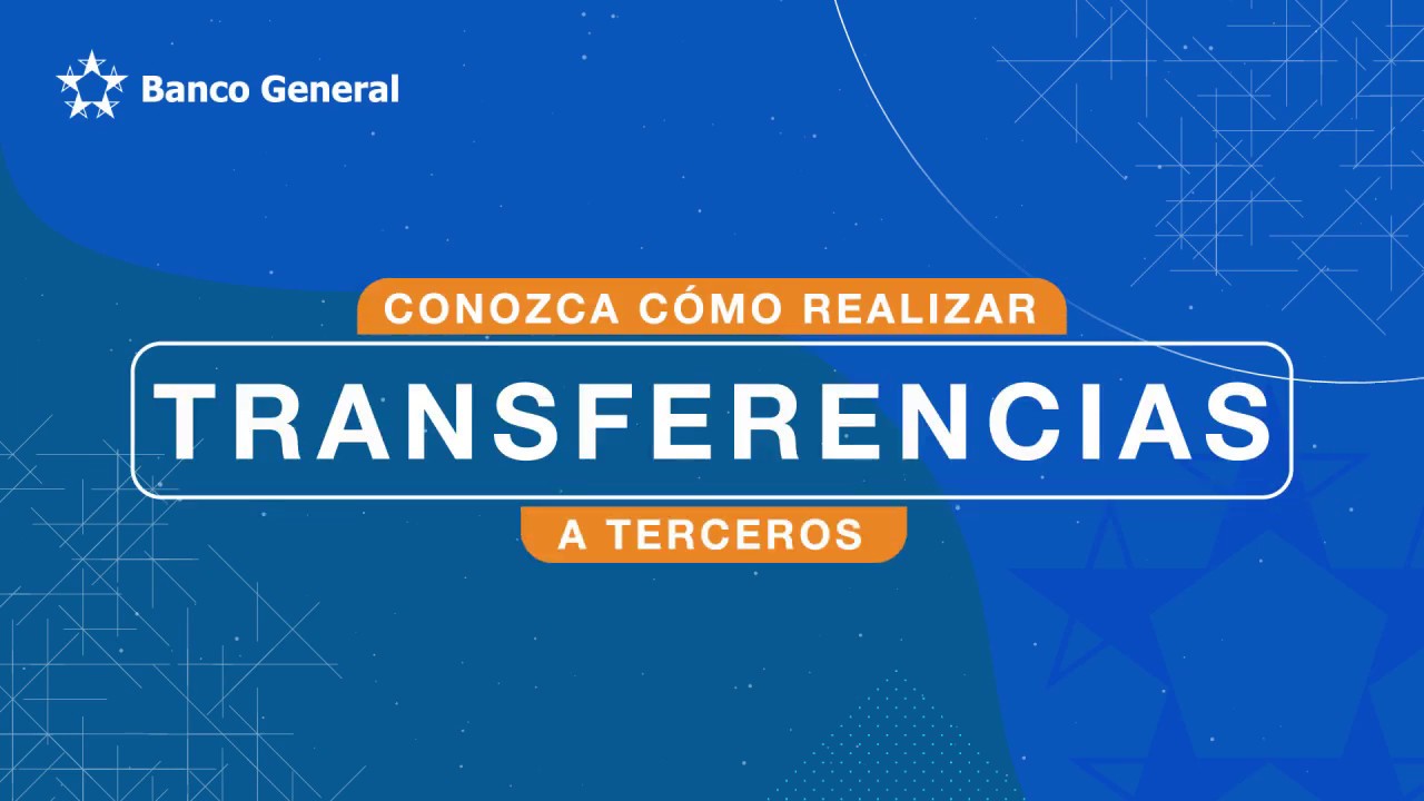 ¿Cómo realizar transferencias a terceros?