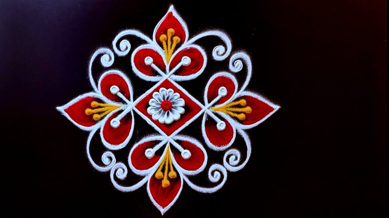 சஷ்டி விரதம் ஸ்பெஷல் 3 மங்களகரமான கோலங்கள் ♥️ simple rangoli for beginners designs ♥️ viral rangoli
