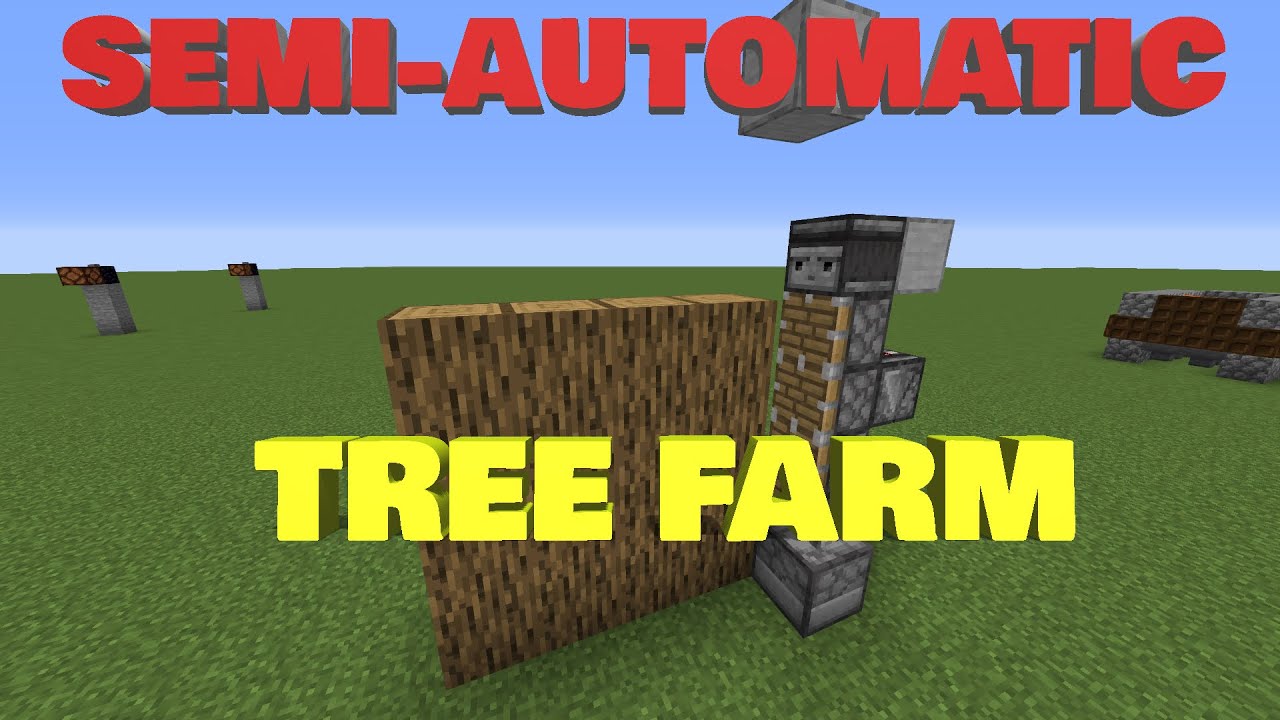 INSANELY SIMPLE Semi-Automatic Wood Farm Minecraft 1.16 - 1.16.5