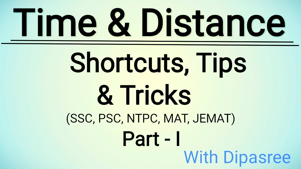 Time & Distance Tutorial with shortcuts in Bengali (part-I)||বাংলা ভিডিও
