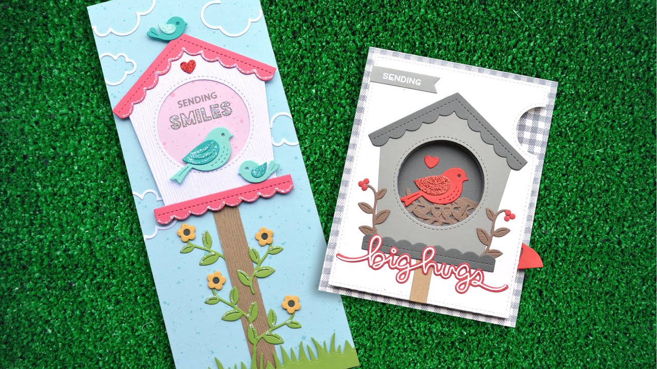 Magic Iris Birdhouse Add-On + 2 cards from start to finish