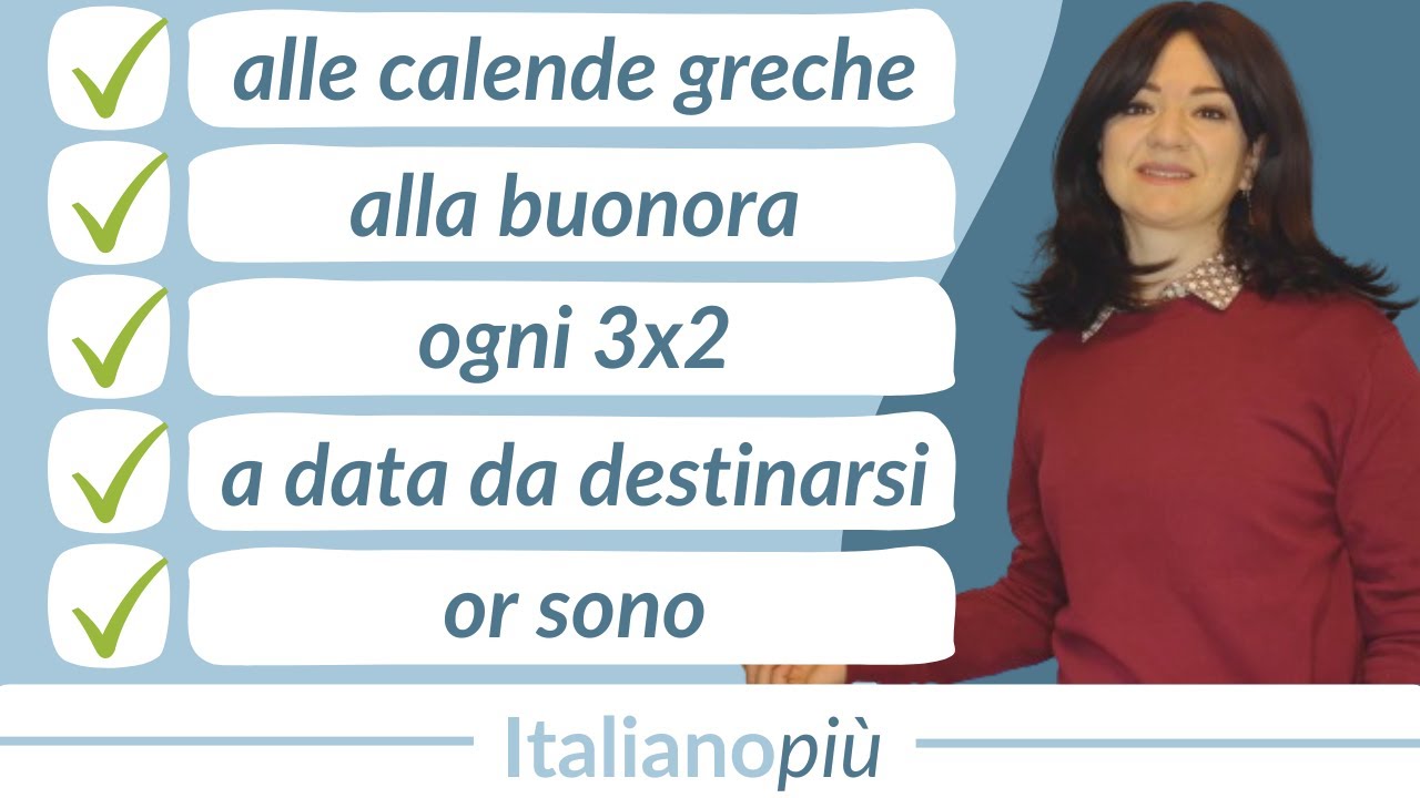 Espressioni di TEMPO | Migliora il tuo vocabolario | Livello B2, C1, C2