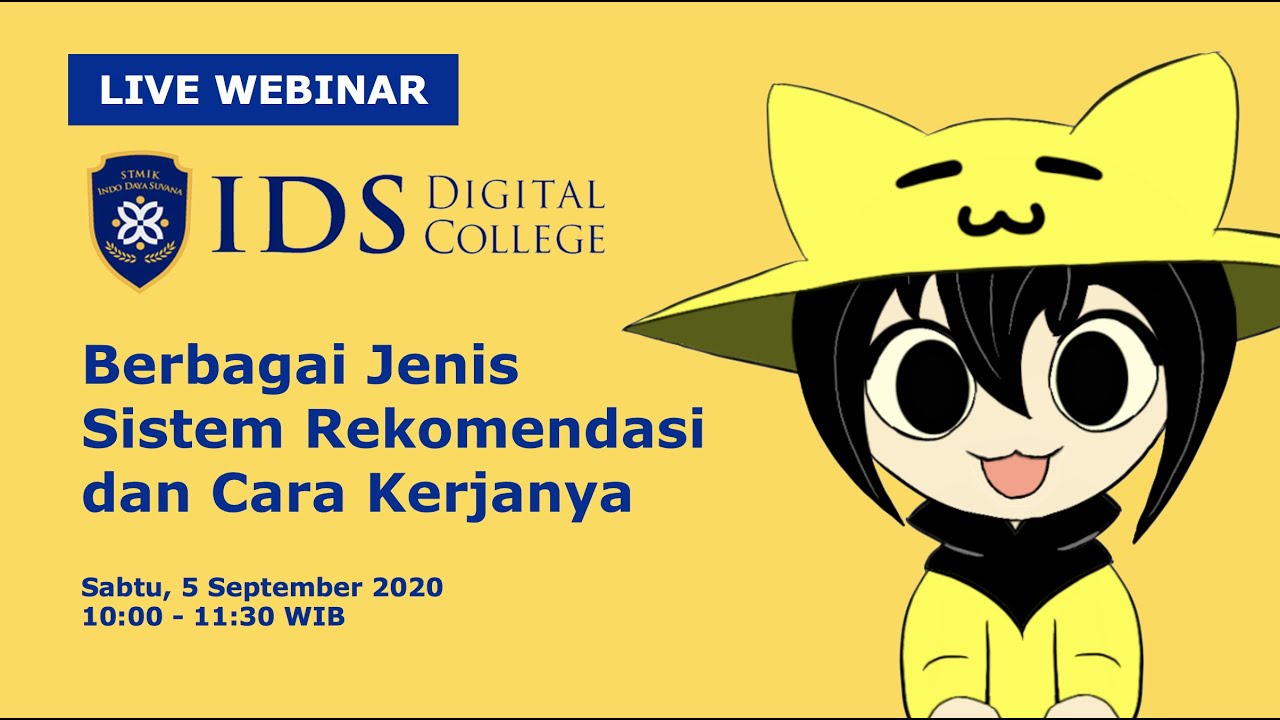 Berbagai Jenis Sistem Rekomendasi dan Cara Kerjanya | Webinar IDS Digital College