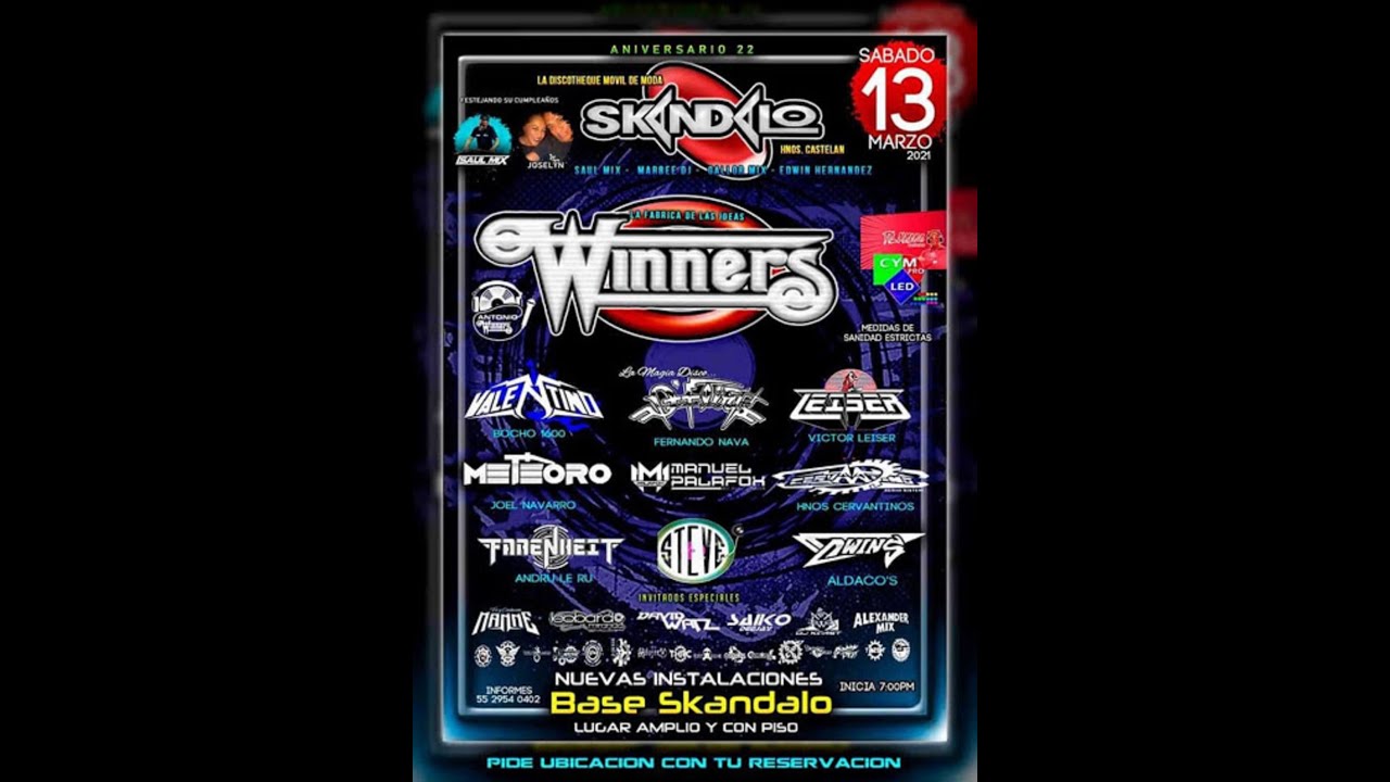 DJ  BOCHO 1600 Y JOEL NAVARRO METEORO 22 ANIVERSARIO SKANDALO