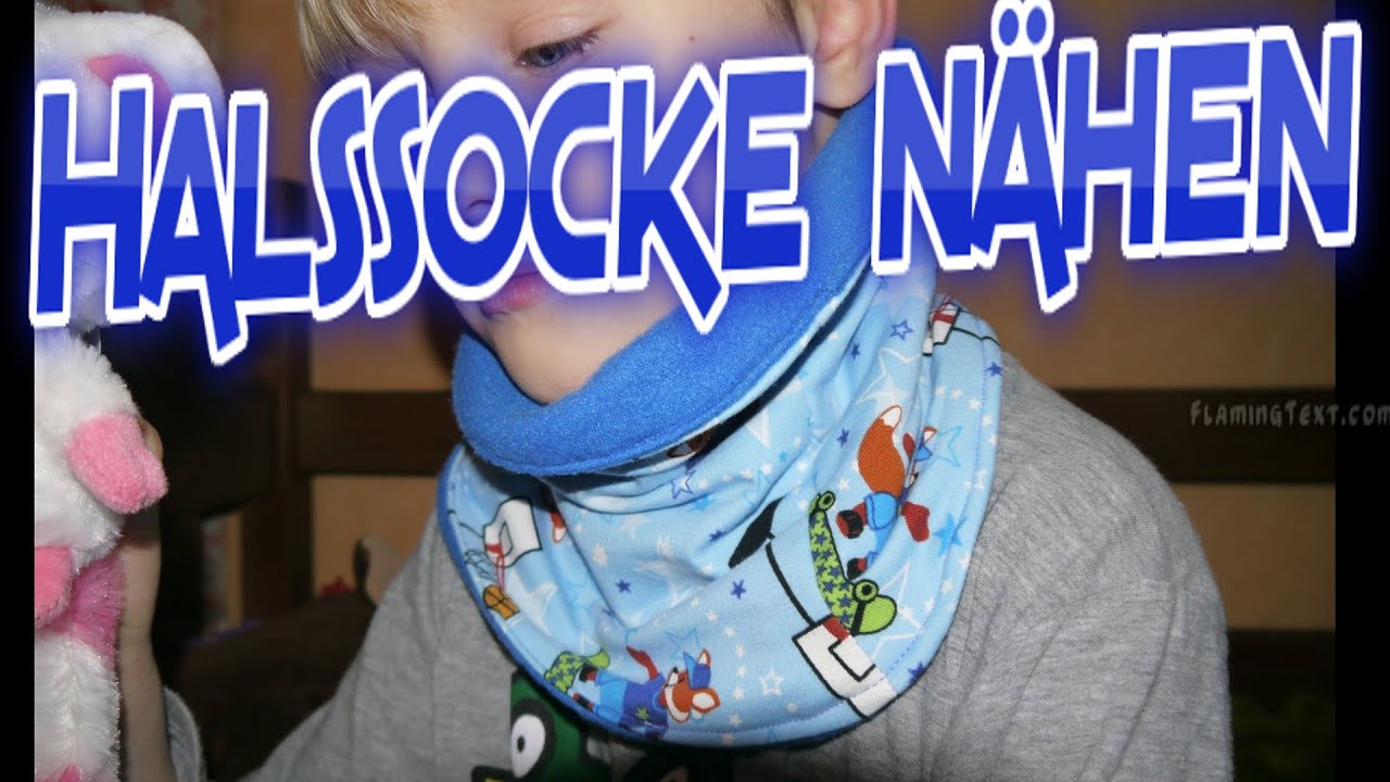 DIY Halssocke n&auml;hen - N&auml;hen f&uuml;r Anf&auml;nger - mit Schnittmuster Ideen Kinderkleidung Winter