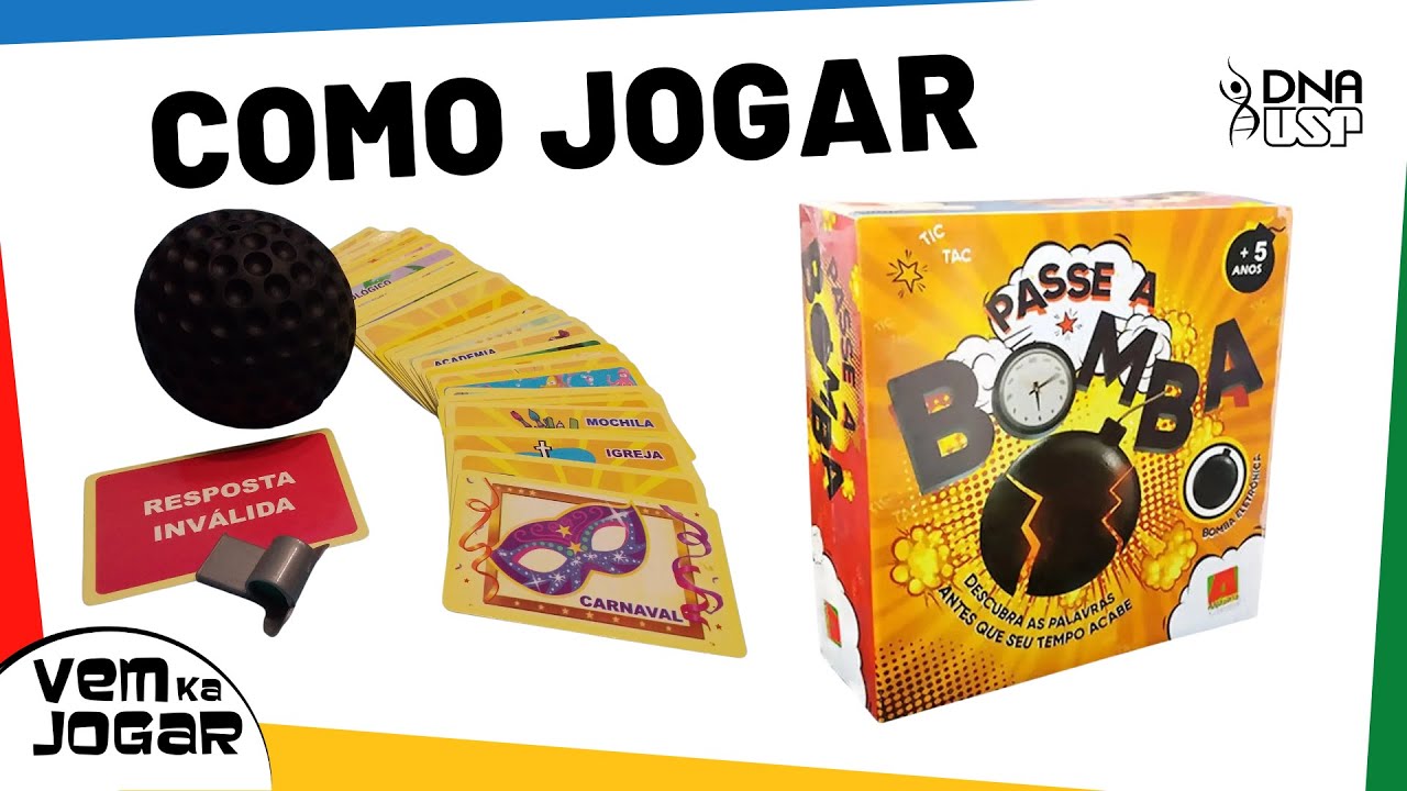PASSE A BOMBA - Um jogo eletrizante da  Algazarra Brinquedos