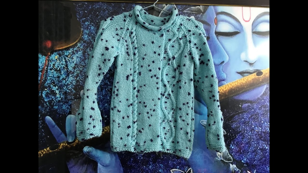 Knitting  Measurement of full Sweater 6 to 8 years kids ( बच्चे का पूरा नाप  ६ से ८ साल )