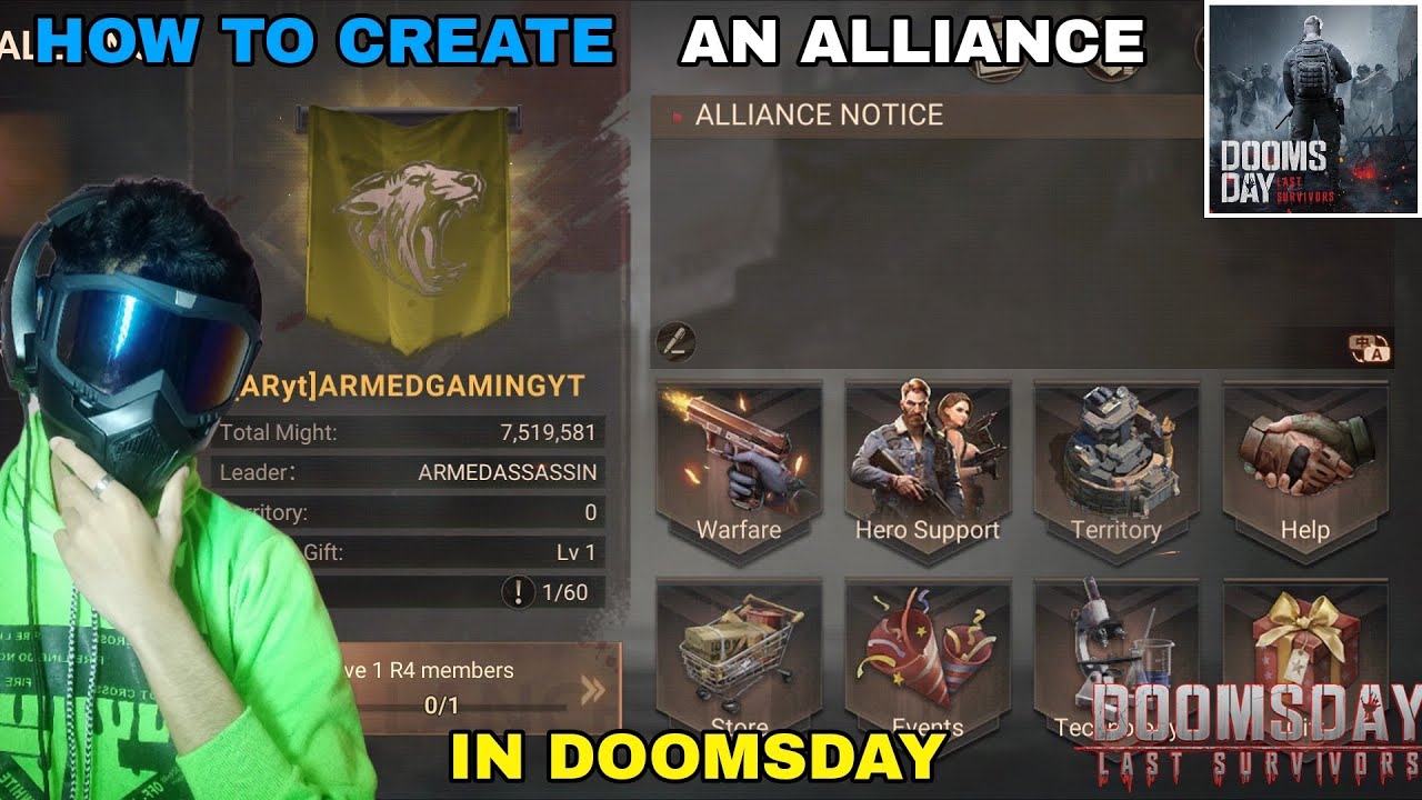 How To Create An Alliance In Doomsday Day / Fastest Way To Grow Might