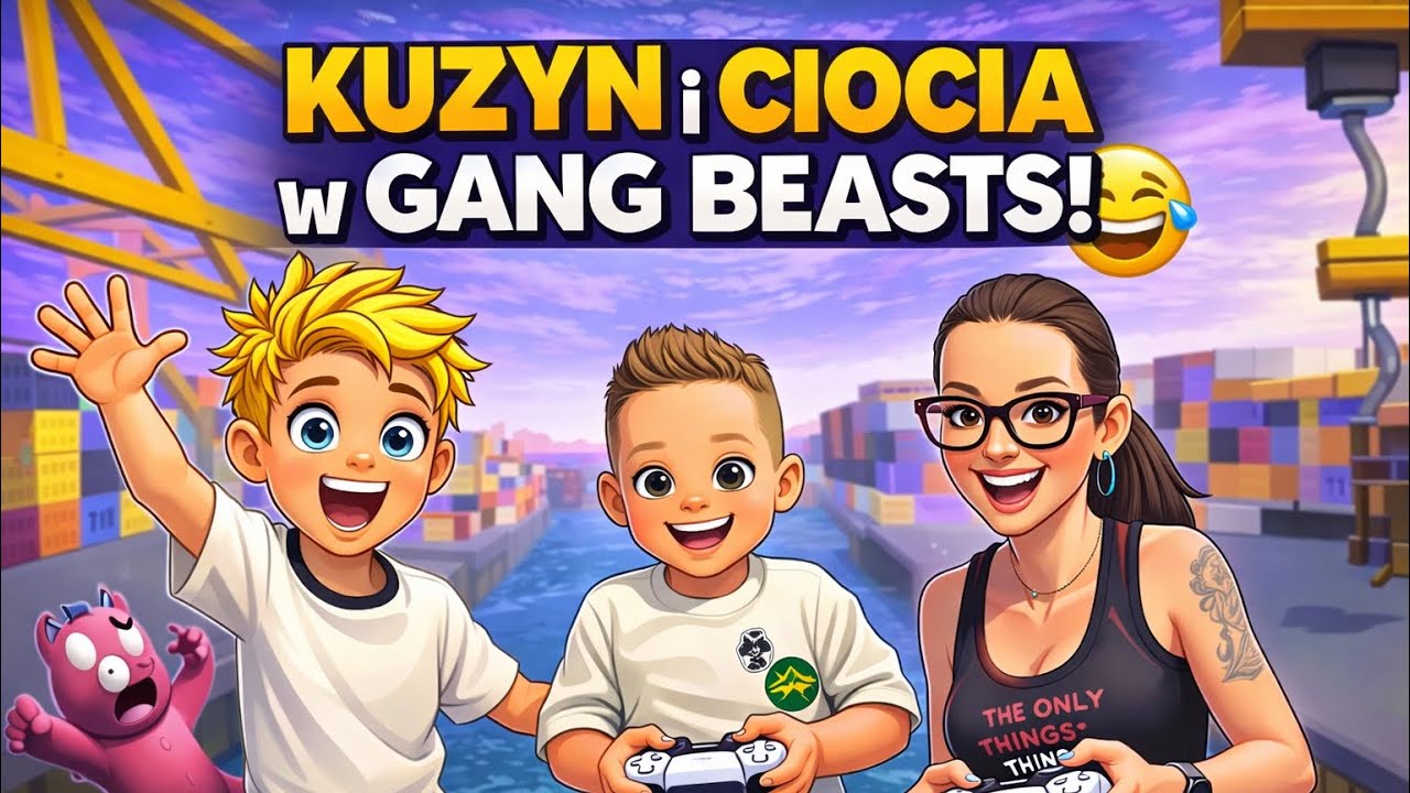 KUZYN i CIOCIA grają ze mną! 😂 Gang Beasts