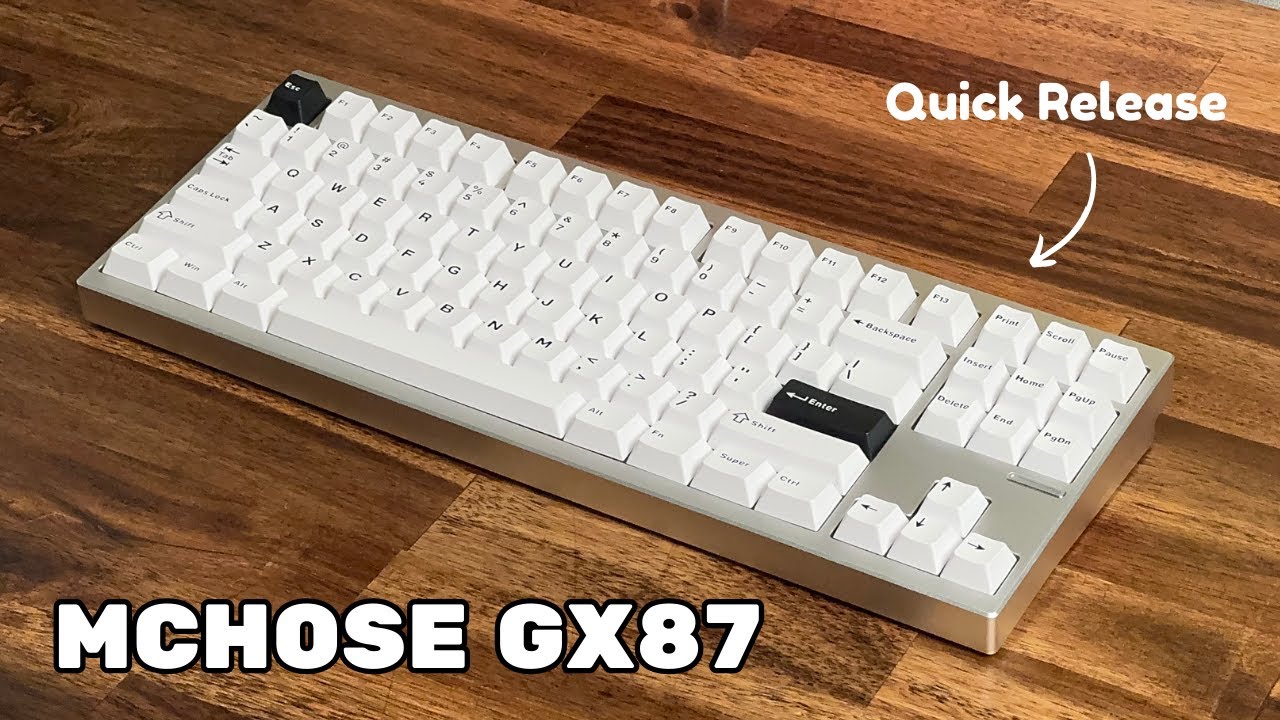 Бюджетные алюминиевые клавиатуры становятся лучше — MCHOSE GX87 — обзор #клавиатура