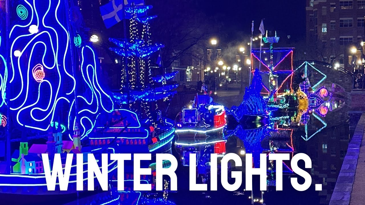Winter Lights in Frederick, Maryland