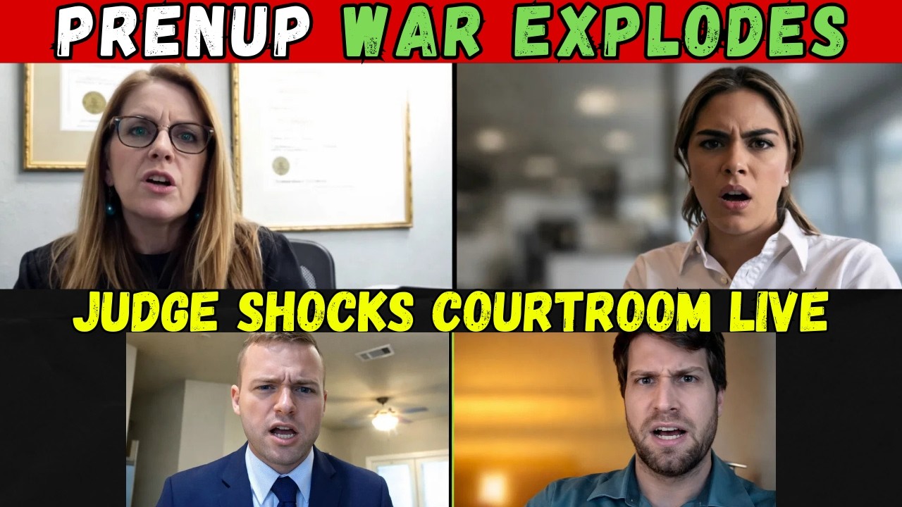 Greedy Wife Demands Judge Throw Out Prenup in Explosive Divorce Showdown #CourtroomDrama