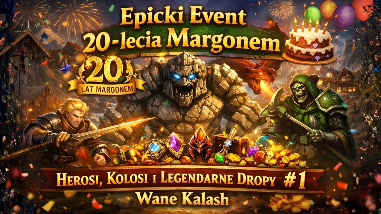 Epicki Event 20‑lecia Margonem &ndash; Herosi, Kolosi i Legendarne Dropy #1