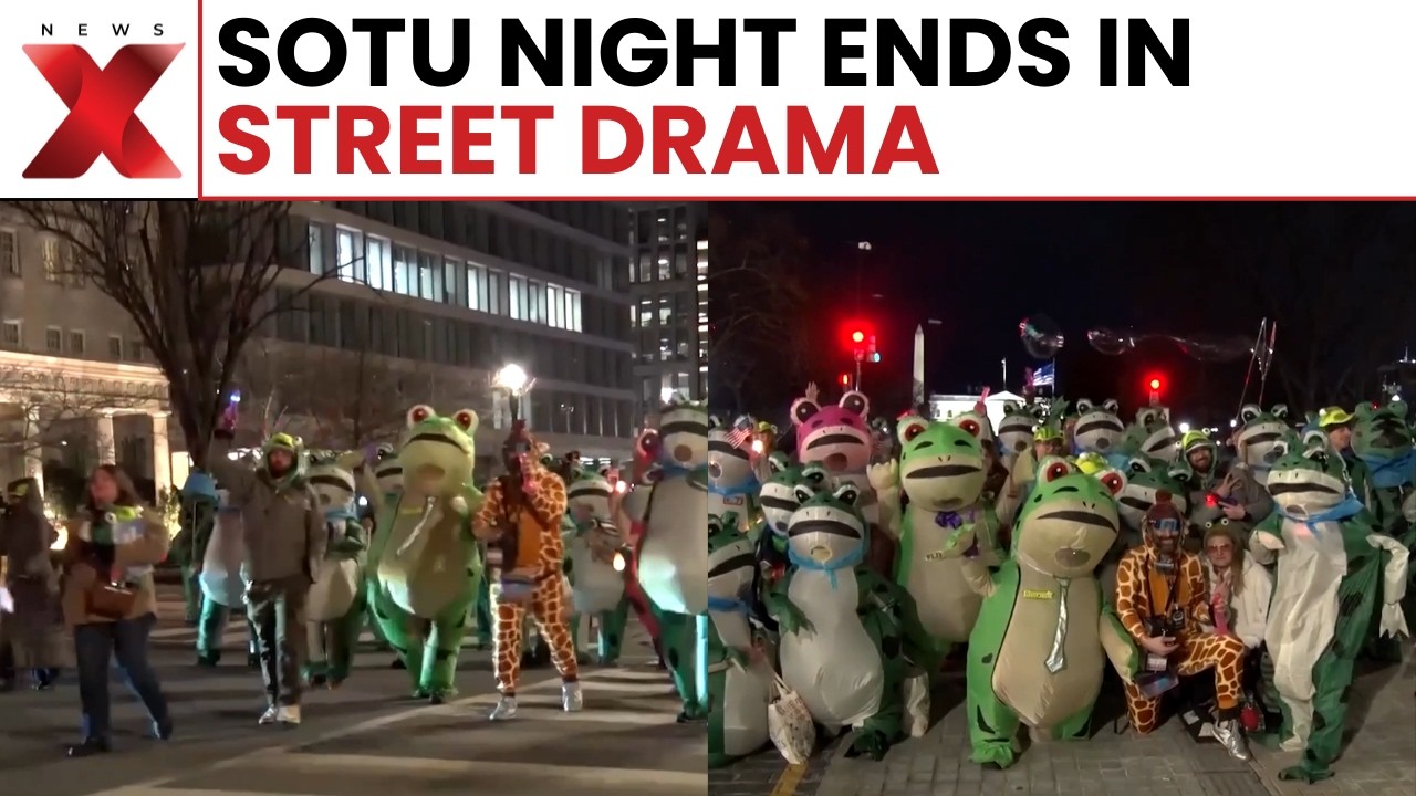 Colorful Protest Erupts Near White House After Trump’s Big Night | NewsX
