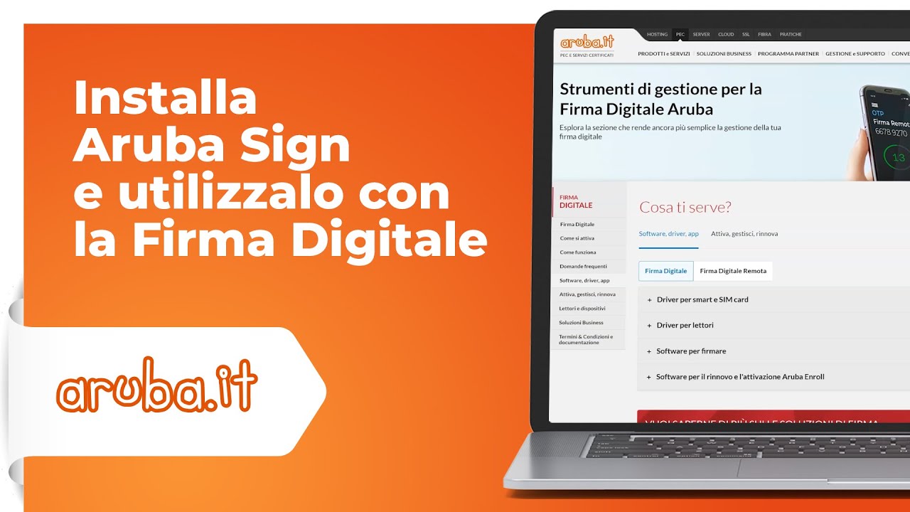 Installa Aruba Sign e utilizzalo con la Firma Digitale