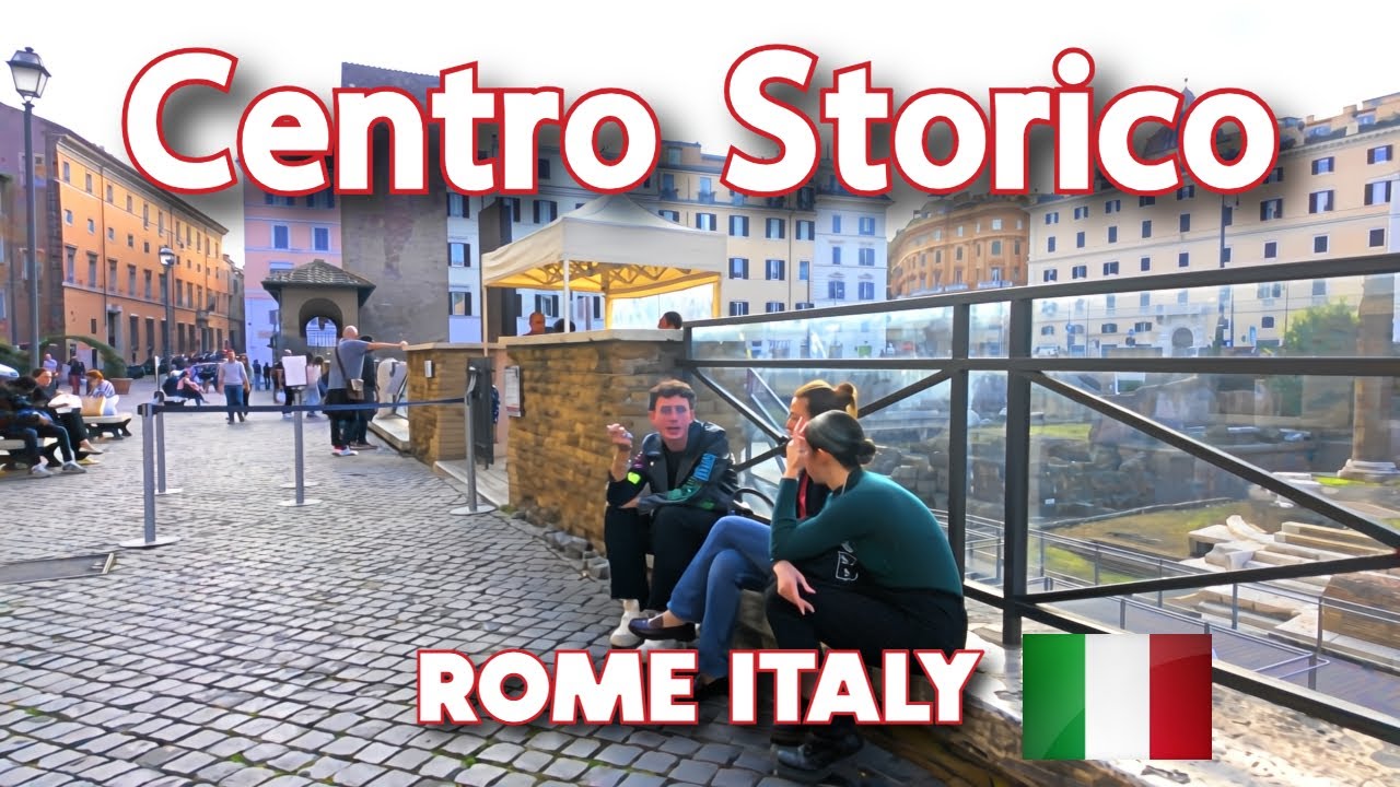 【4K】𝐖𝐀𝐋𝐊 🇮🇹 Wandering around Centro Storico in Rome, Italy