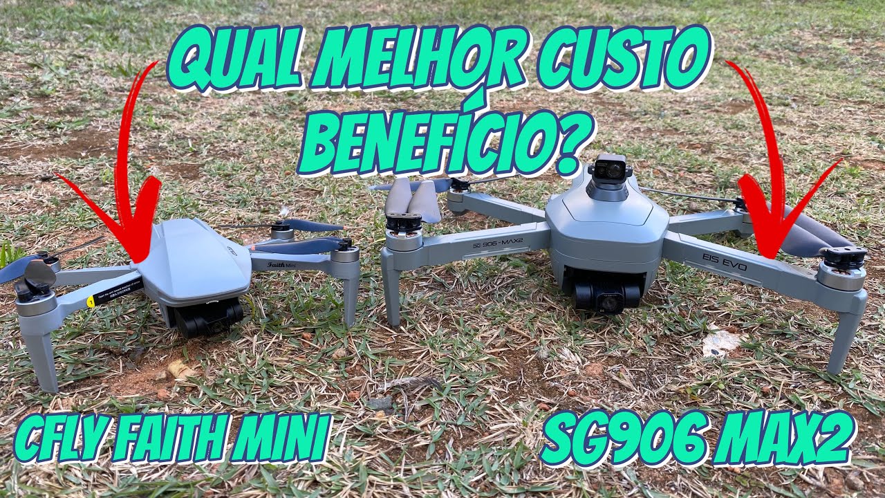 Pra quem busca um Drone CUSTO BENEFÍCIO aqui vai um Comparativo top CFLY FAITH MINI VS SG906 MAX2