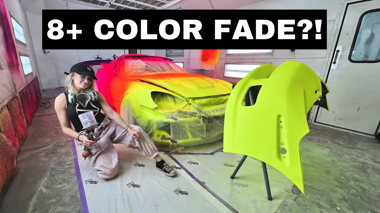 Attempting INSANE $20,000 FADE Paint Job on the Burned C6 Corvette!