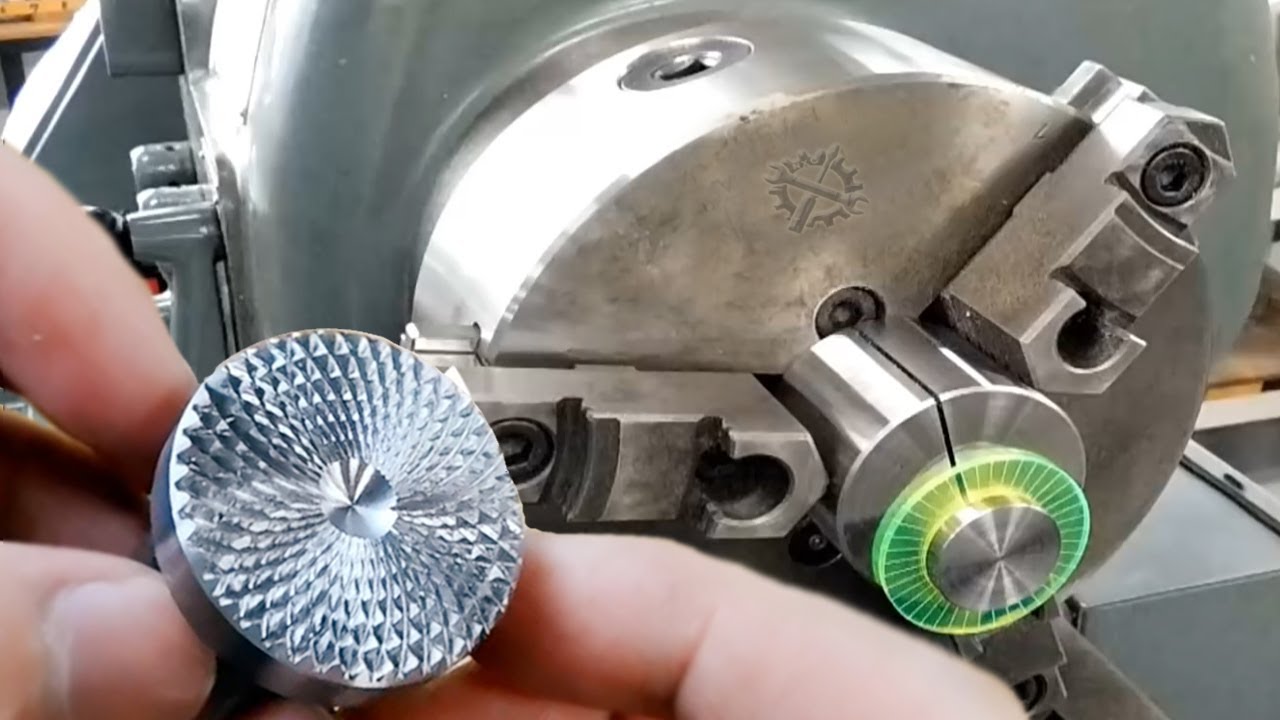 Accesorio de torno para moleteado de extremos de torneado | Mechtrick