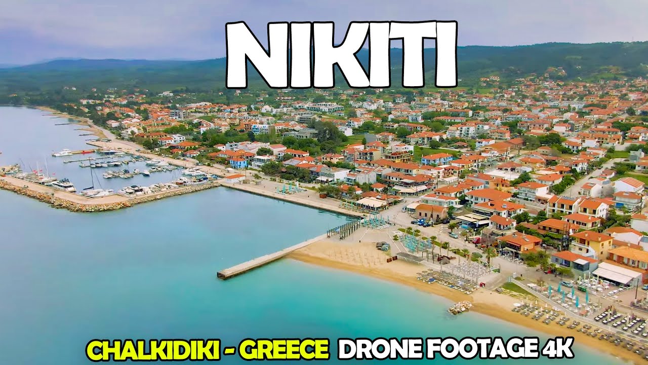 Nikiti Sithonia, Chalkidiki, Greece Drone Footage 4K