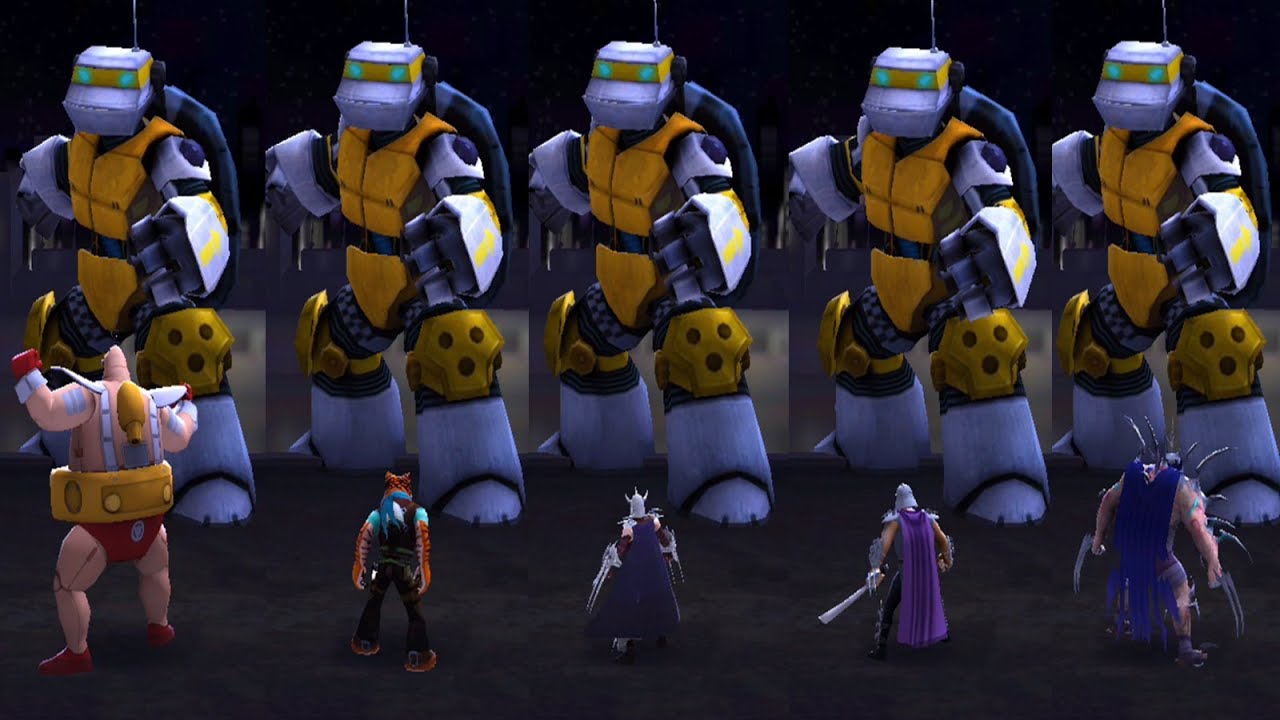Krang, Tiger Claw and Shredders VS Giant Metalhead SOLO - Teenage Mutant Ninja Turtles Legends
