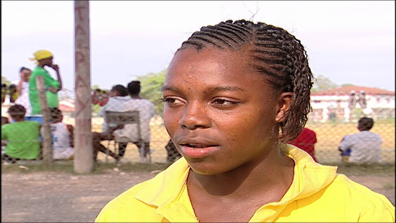 Teenage Veronica Campbell-Brown on Trans World Sport