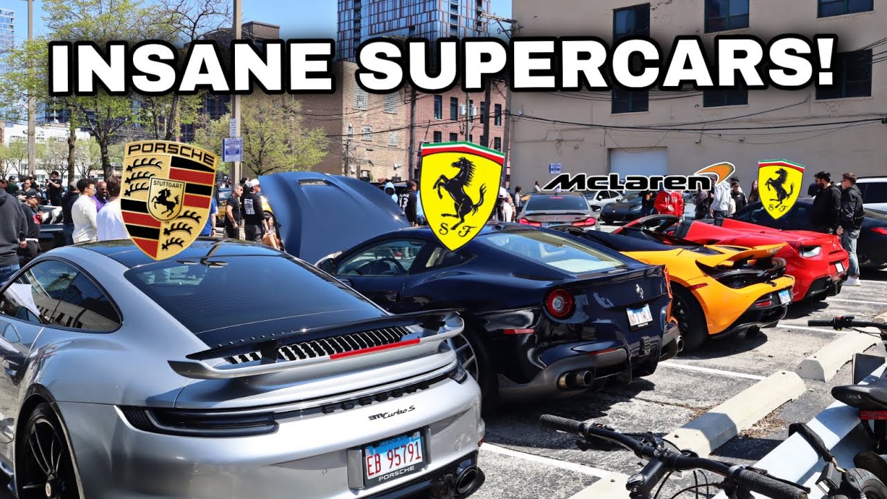 Cruising with Sunrise Drivers Club | West Loop & College Car Meet!