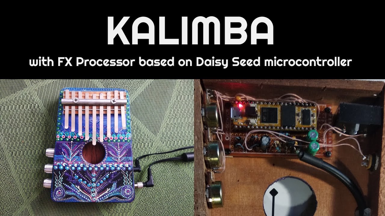 Kalimba with integrated FX-processor. No talking. #kalimba #mbira #diy