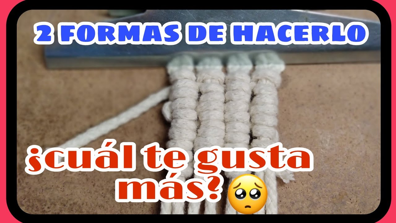 Nudo FESTÓN VERTICAL / nudo CORDÓN izquierdo y derecho 👍 (VIDEO 56)