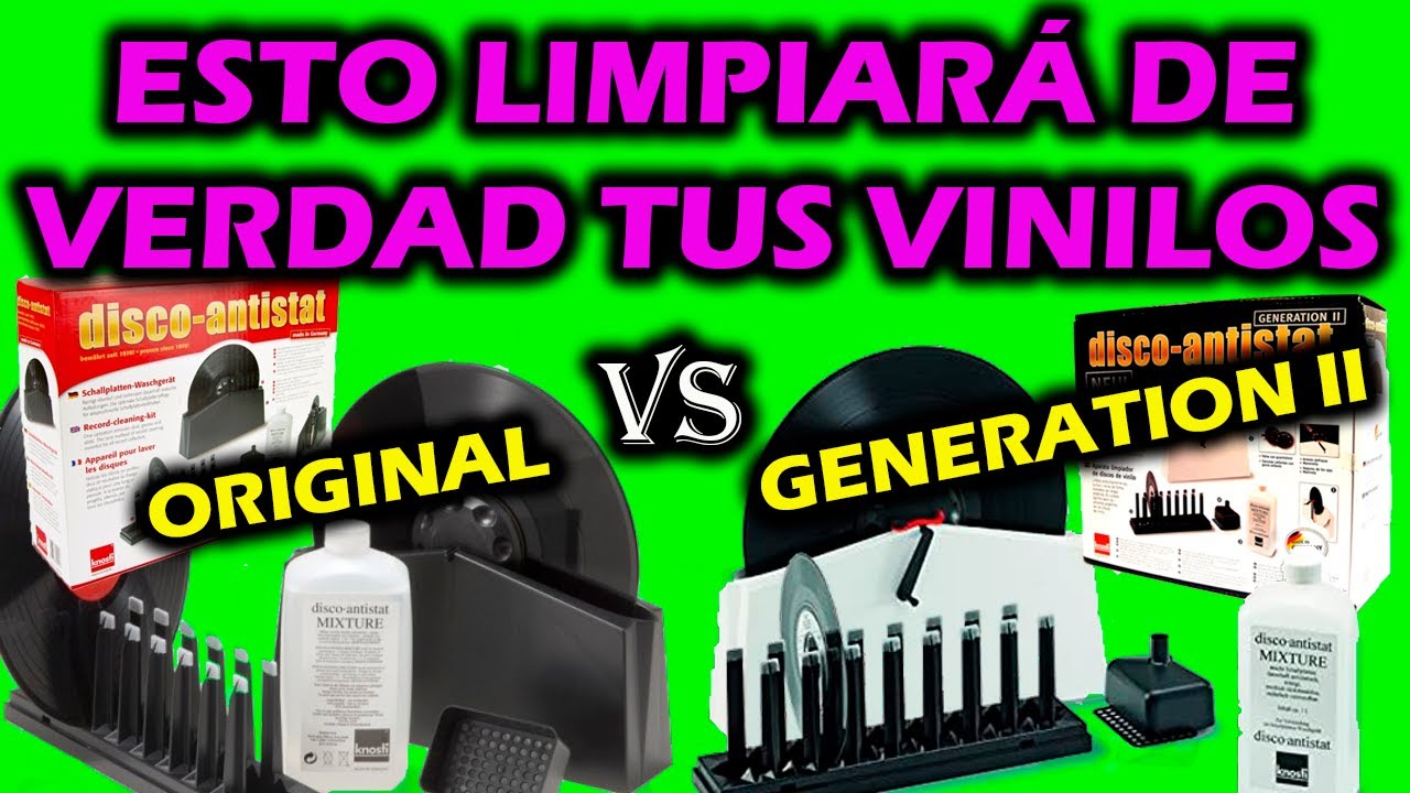 Máquina para limpieza manual de vinilos Disco Antistat Knosti. Original VS Generation II