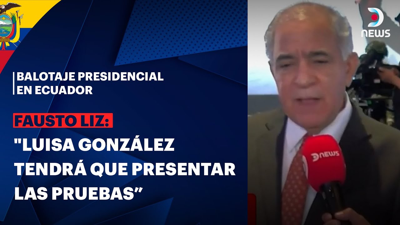 🇪🇨 Elecciones en Ecuador: Luisa González se niega a reconocer la derrota y denuncia fraude | DNews