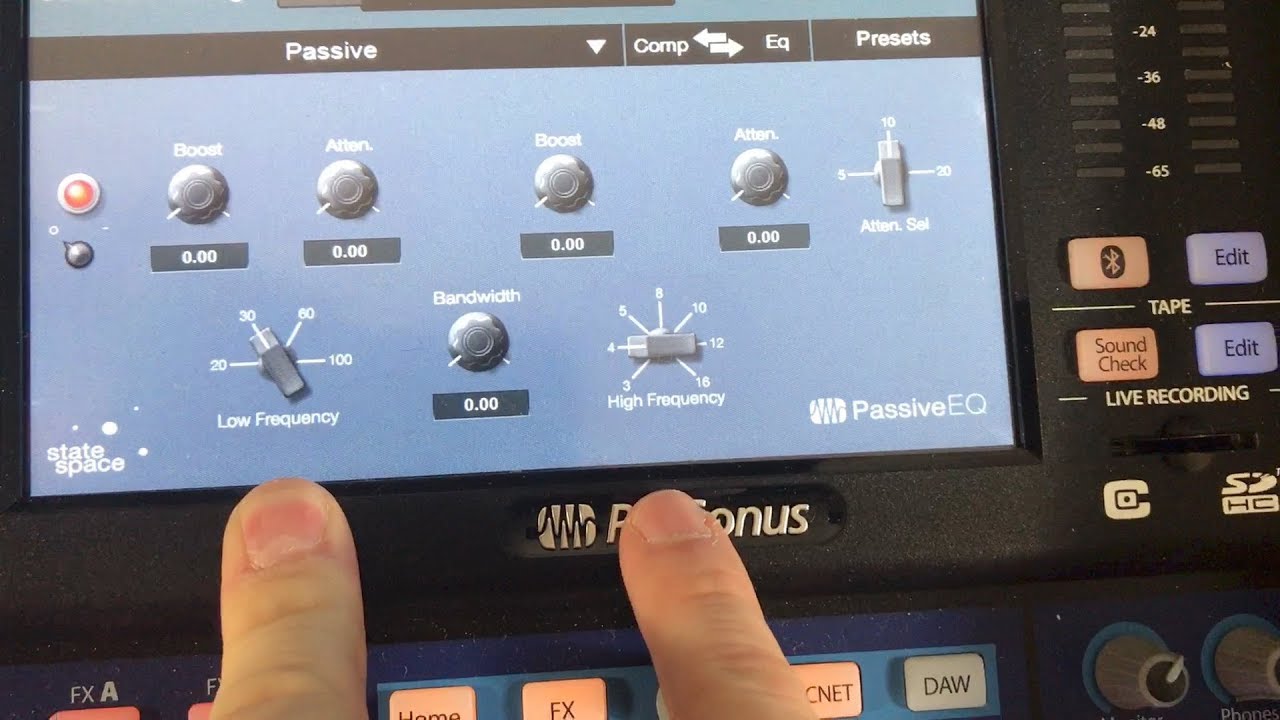 Passive EQ | Presonus StudioLive 24 Series III