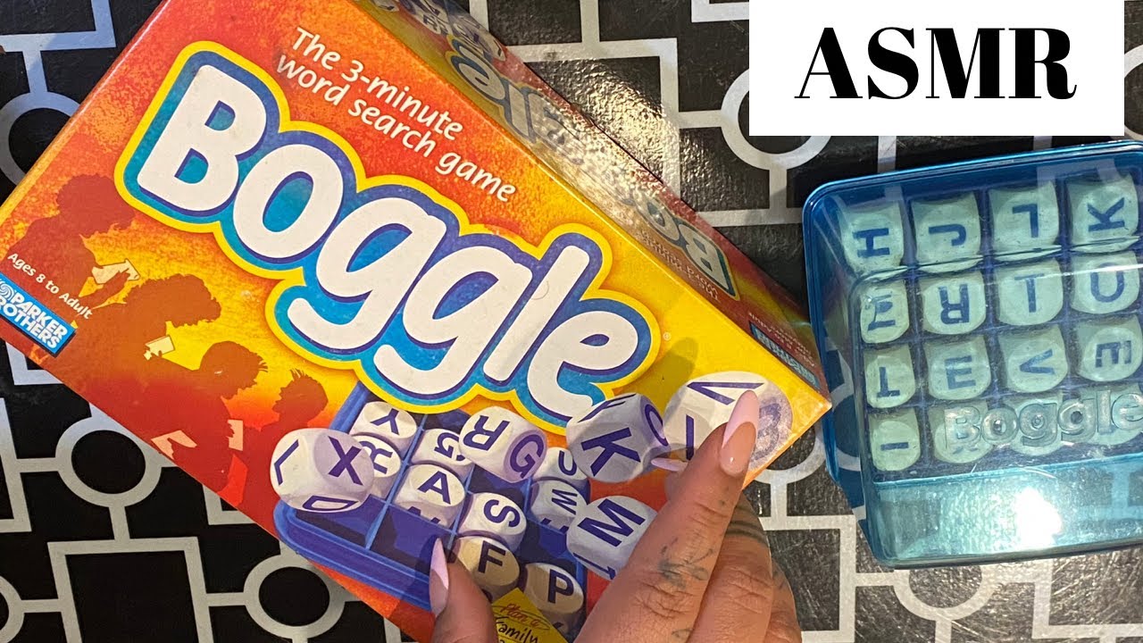 ASMR ~ Playing Boggle ~ Whispers, Tapping, Writing Sounds