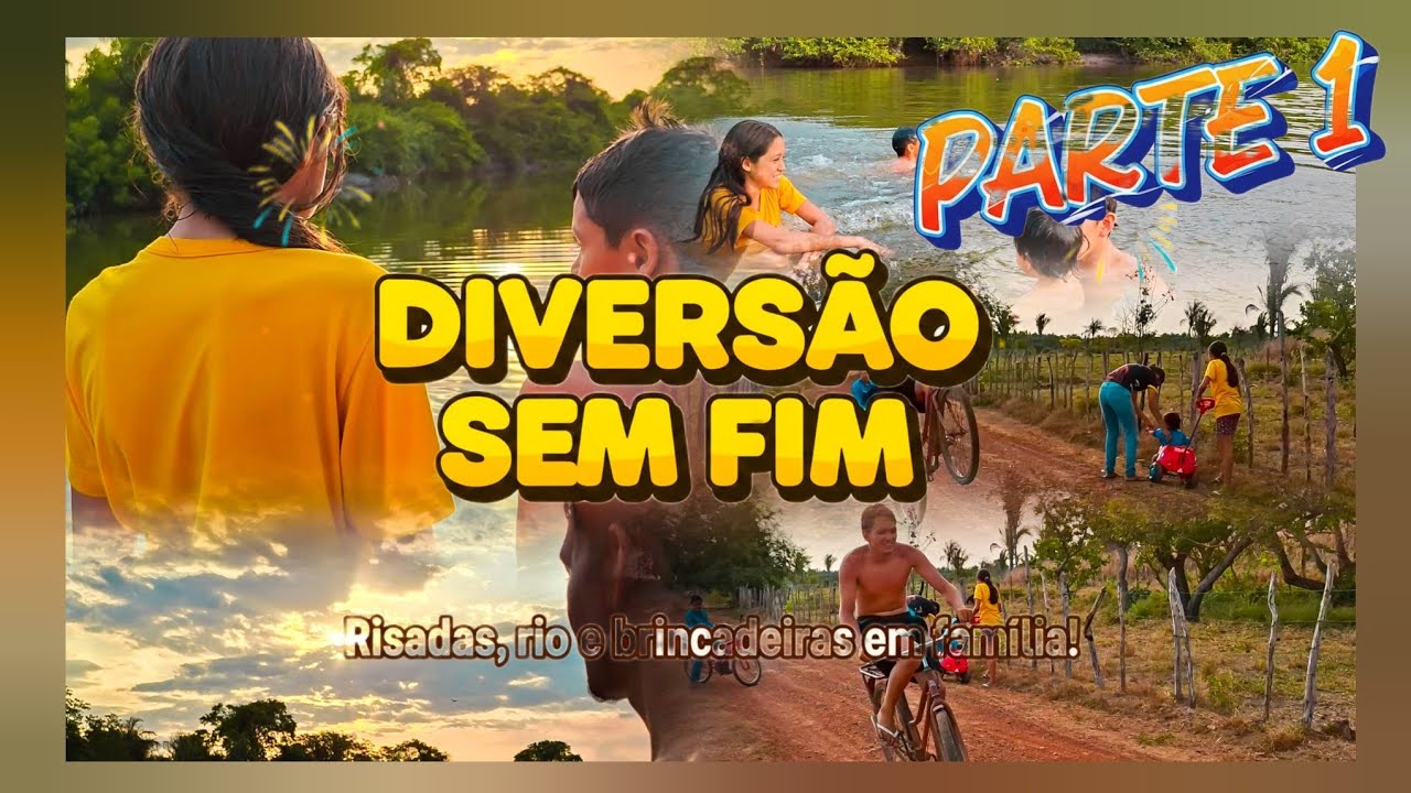 UMA TARDE NO INTERIOR - PARTE 1🐖🚴‍♂️🐎 | risadas, rio e brincadeiras em família 💛