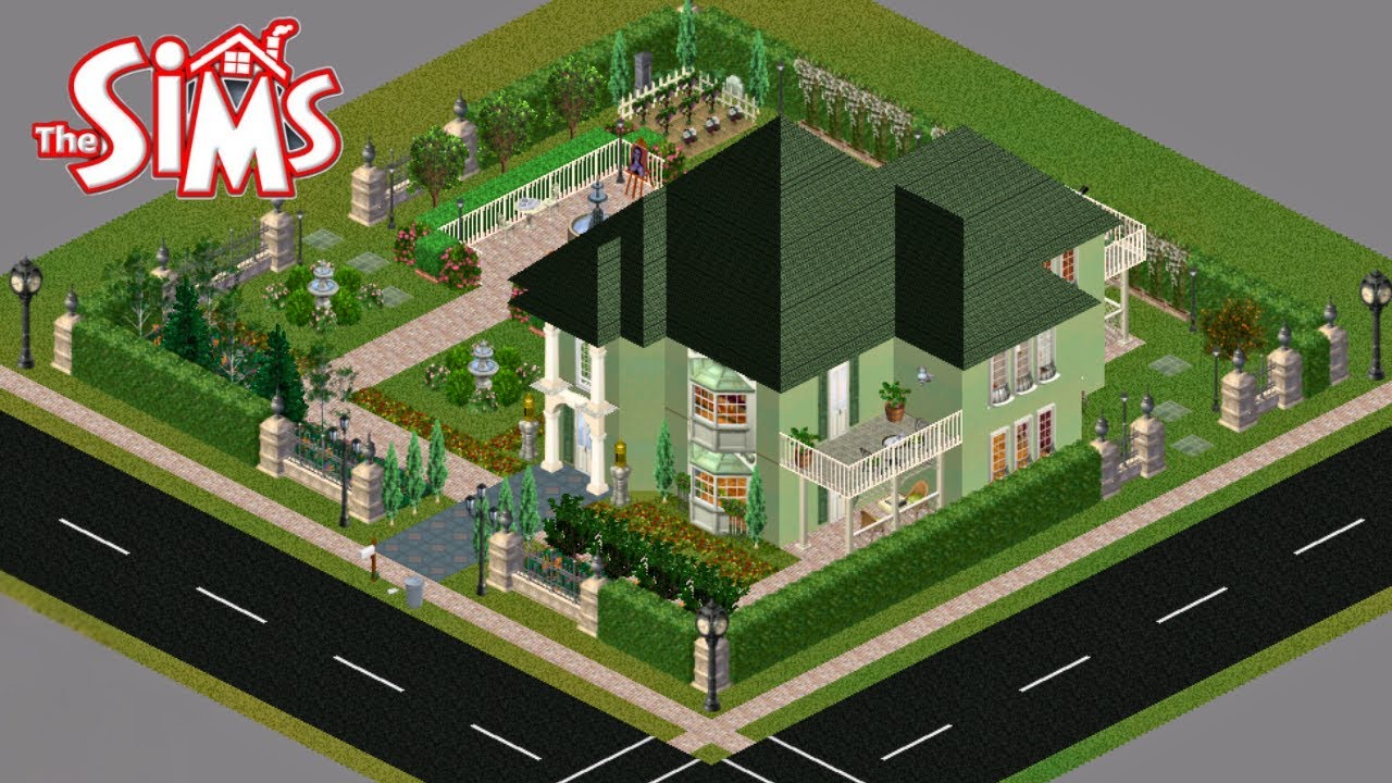 Building a Victorian House in The Sims 1