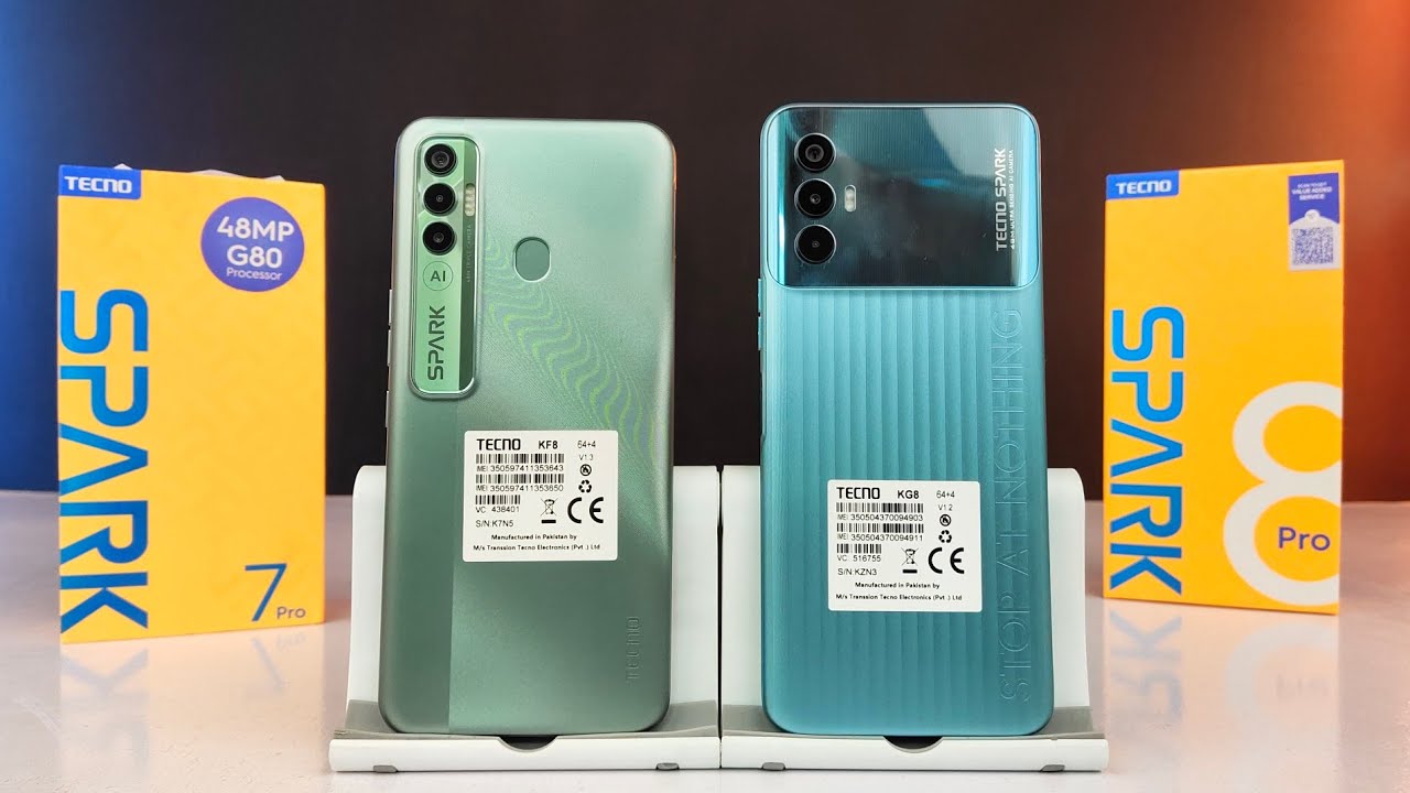 Tecno Spark 8 Pro VS Tecno Spark 7 Pro | Comparison & Speed Test | Which is Better |G88 VS G85| 90Hz