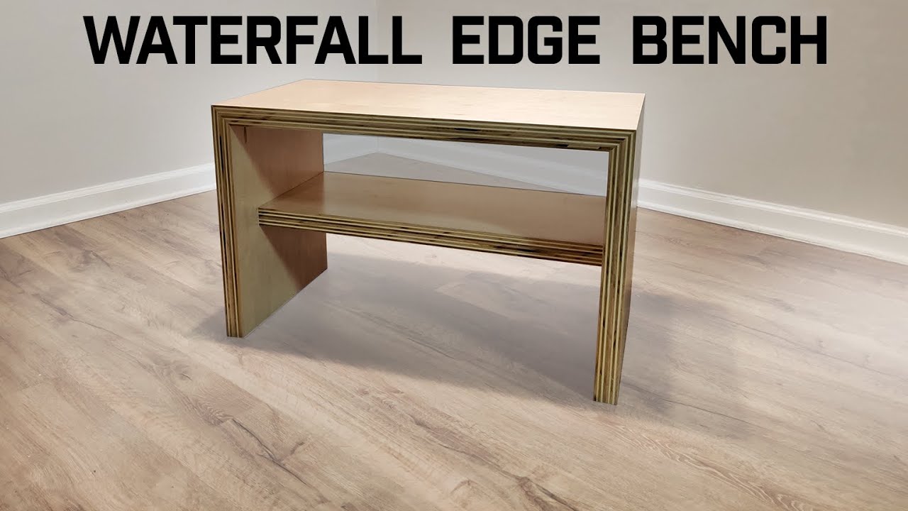 Waterfall Edge Plywood Bench