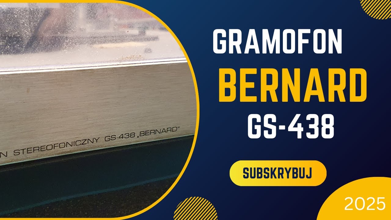 148. Bernard GS-438 Gramofon wyższej klasy od UNITRY.