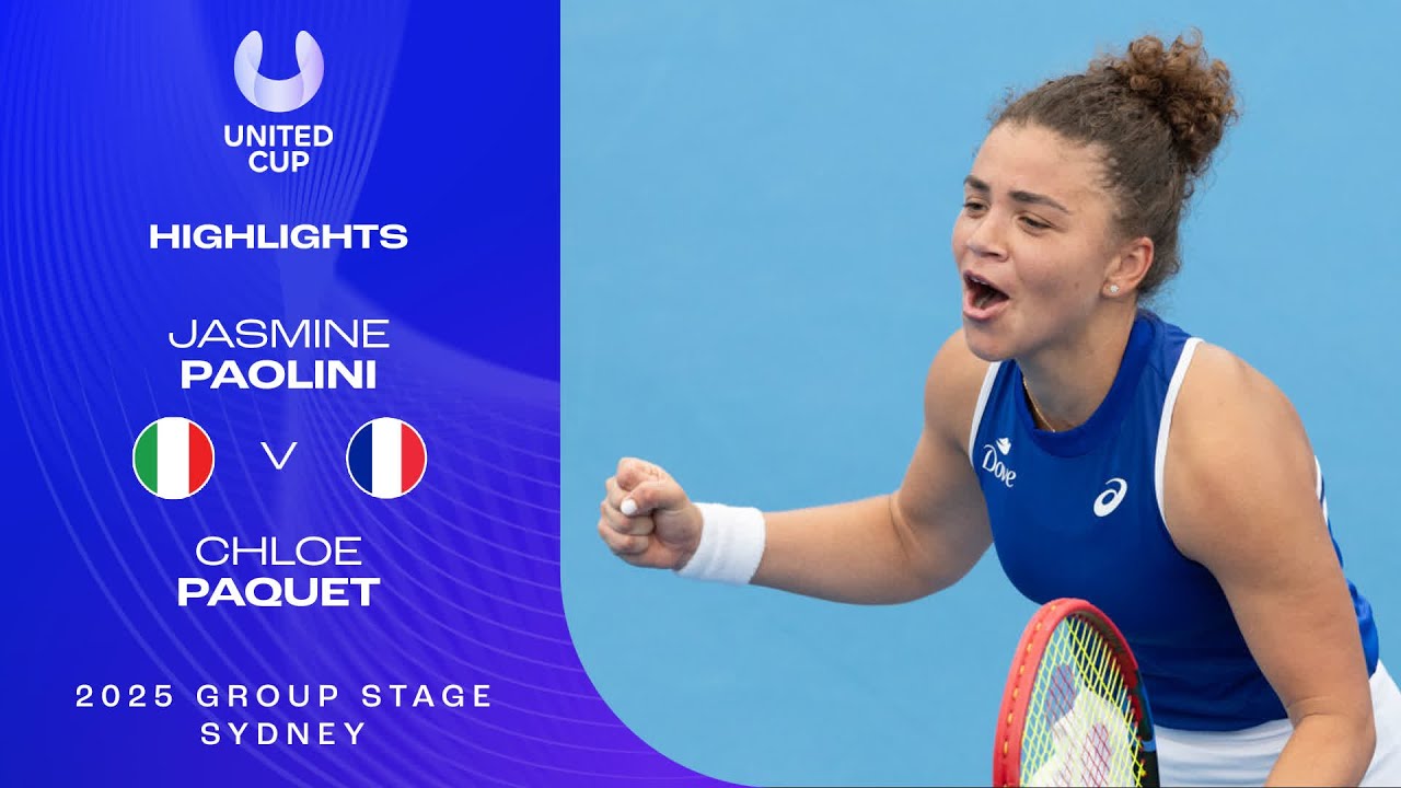 Jasmine Paolini v Chloe Paquet Full Match | United Cup 2025 Group D