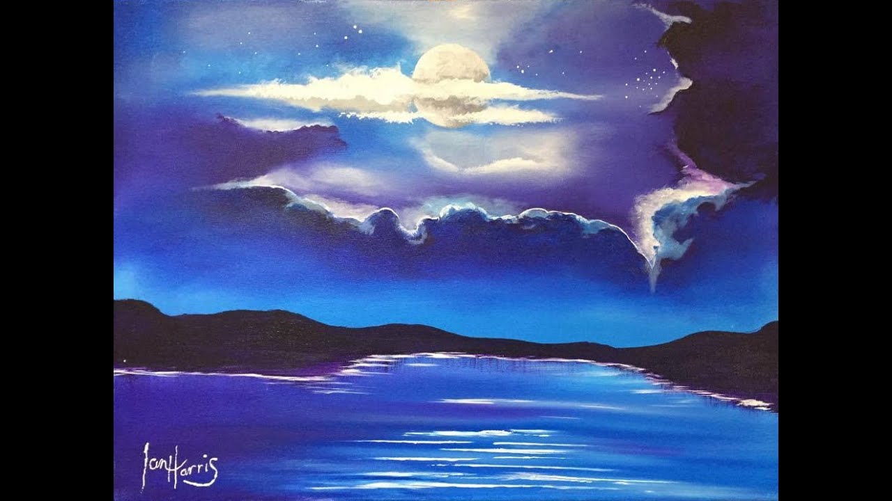 #40. acrylic deep moon