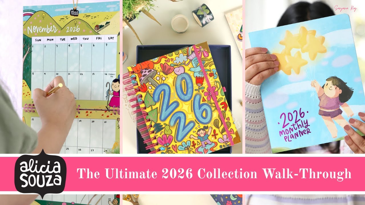 Alicia Souza Planner | The Ultimate 2026 Collection | 2026 Planner India | Sanjana Raj